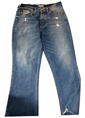 Boyish The Darcy Raw Hem Button Fly Jeans, Rear Window Color, Women's Size 29
